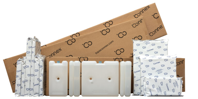 Connex Gel packs, foam bricks, sleeves, and bottles packs in a variety of sizes.